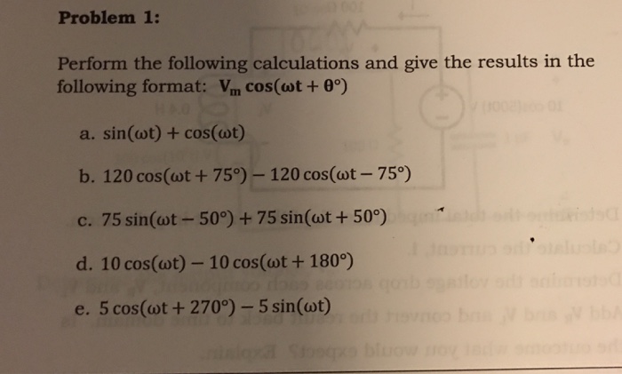 Solved Perform The Following Calculations And Give The Chegg