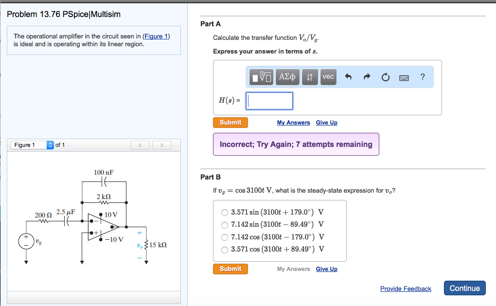 Solved The Operational Amplifier In The Circuit Seen In Chegg