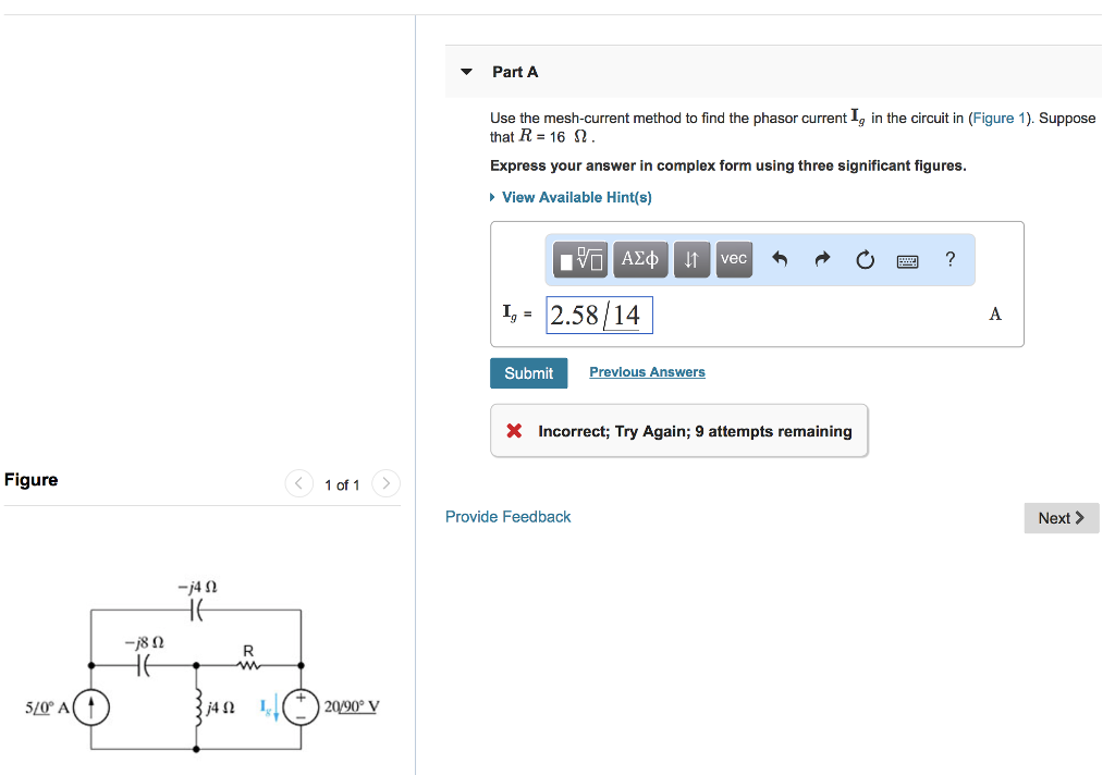 Solved Part A Use The Mesh Current Method To Find The Chegg