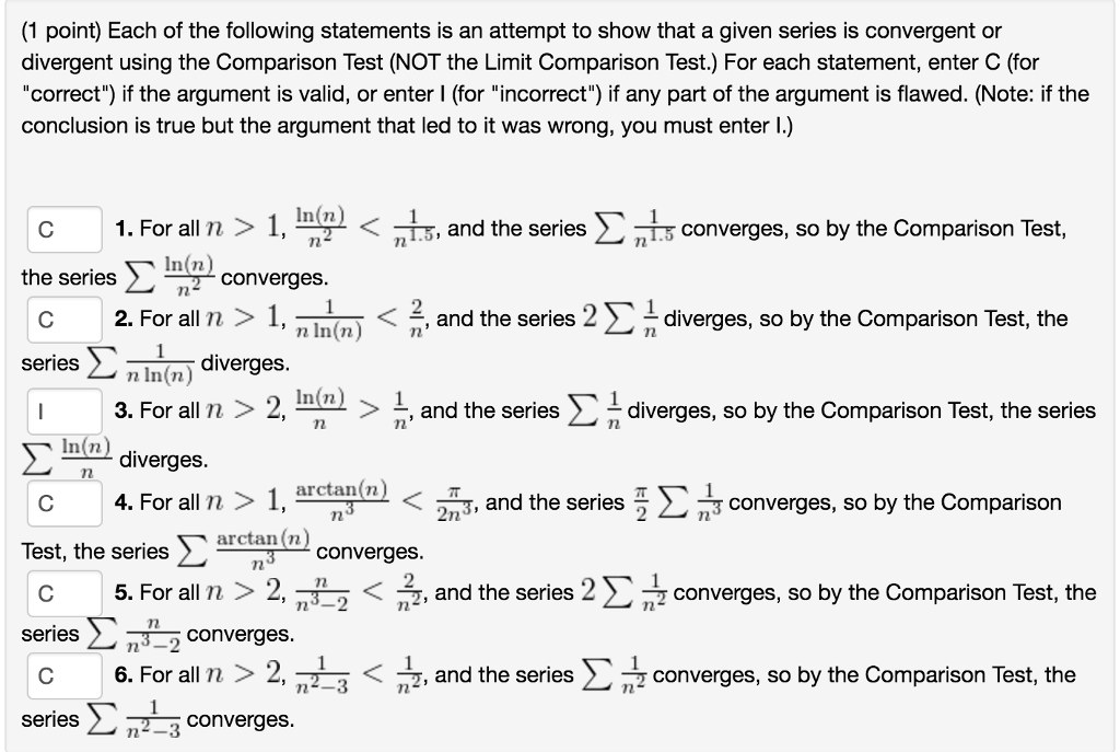 Solved Each Of The Following Statements Is An Attempt To Chegg