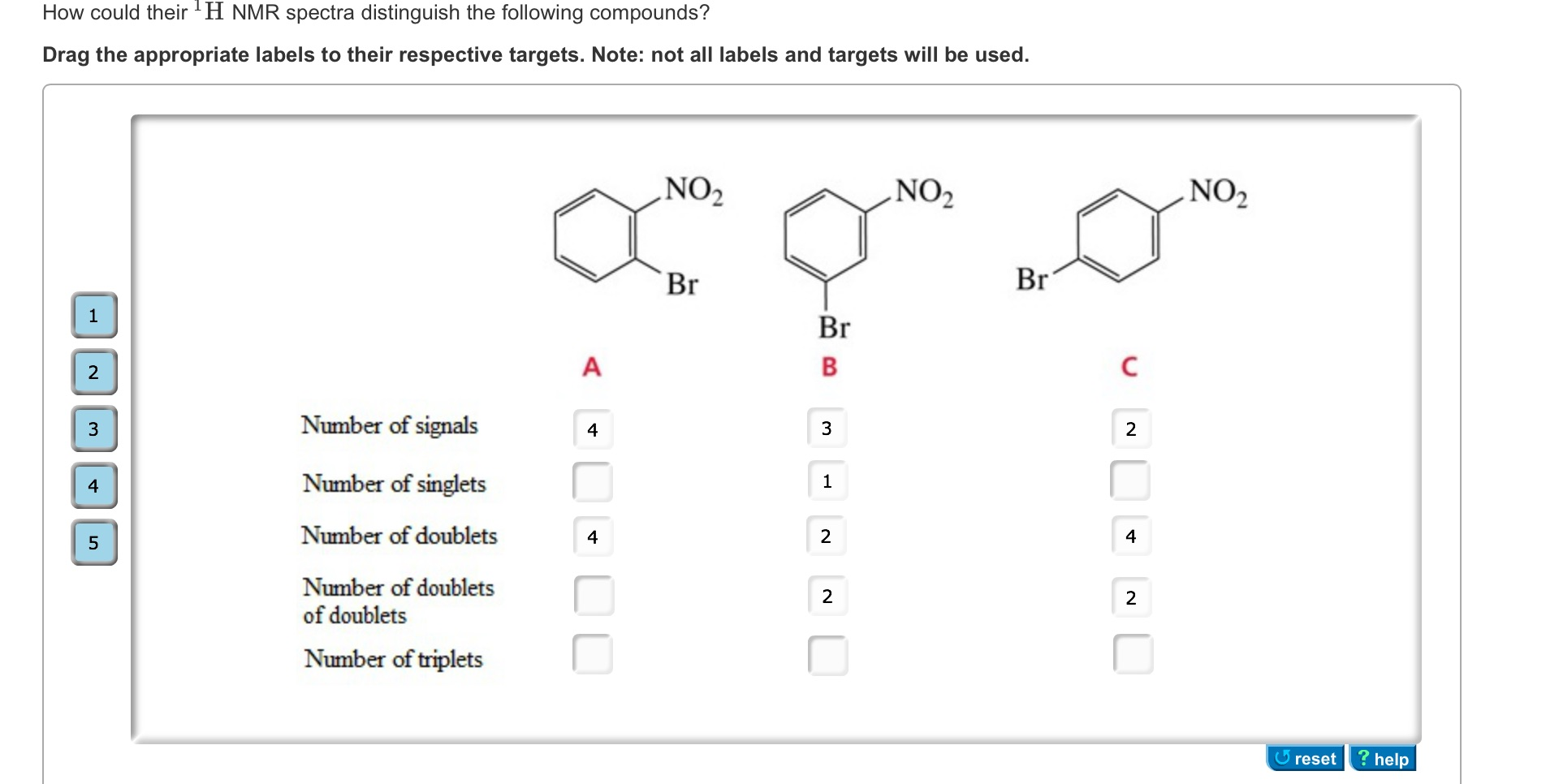 Solved How Could Their H NMR Spectra Distinguish The Chegg