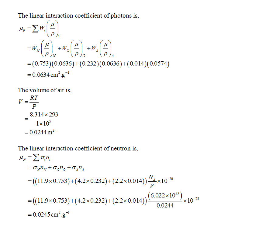 (Solved) - Calculate the linear interaction coefficients in pure air at ...