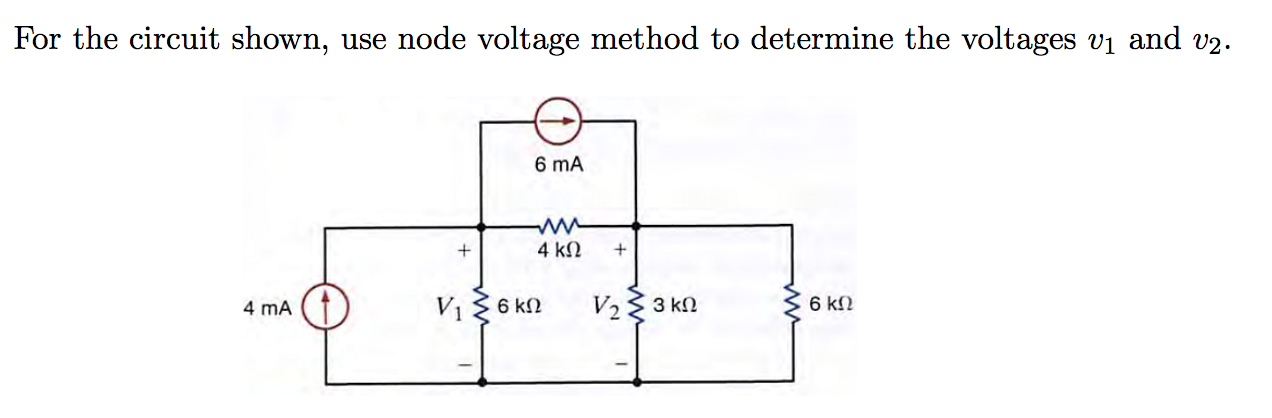 Solved For The Circuit Shown Use Node Voltage Method To Chegg