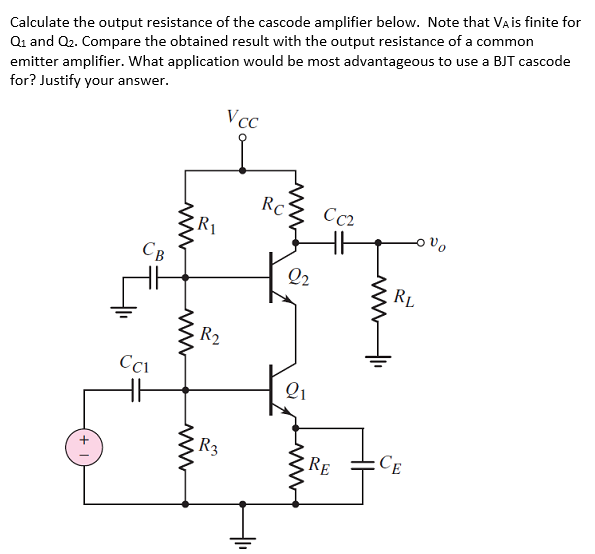 Output Resistance Of Cascode Amplifier