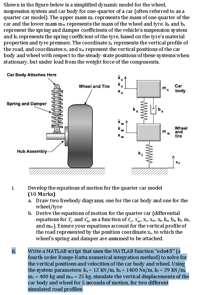 Solved Shown In The Figure Below Is A Simplified Dynamic Chegg