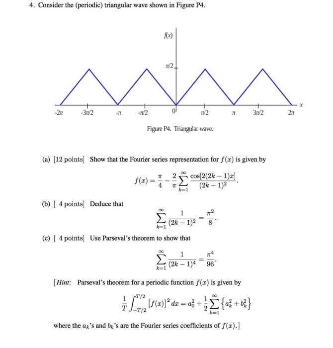 Solved Consider The Periodic Triangular Wave Shown In Chegg