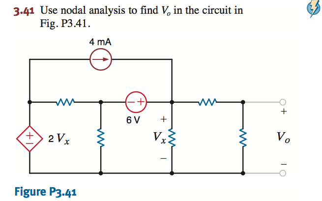 Solved Use Nodal Analysis To Find V In The Circuit In Fi Chegg