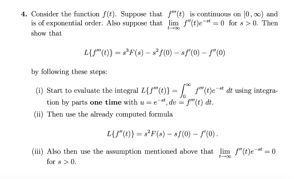 Solved Consider The Function F T Suppose That F T Is Chegg