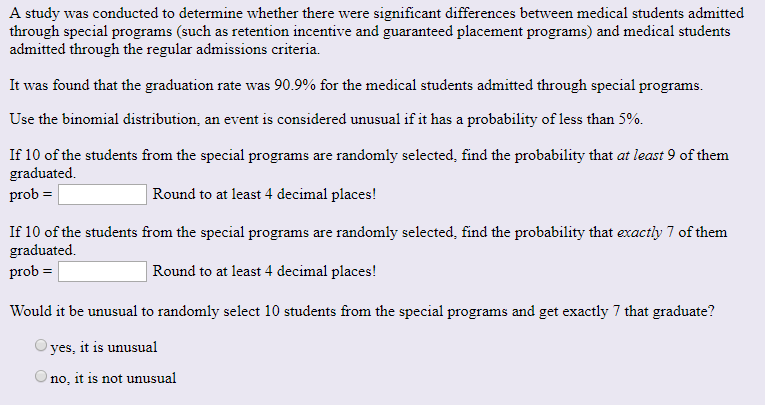 Solved A Study Was Conducted To Determine Whether There Were Chegg