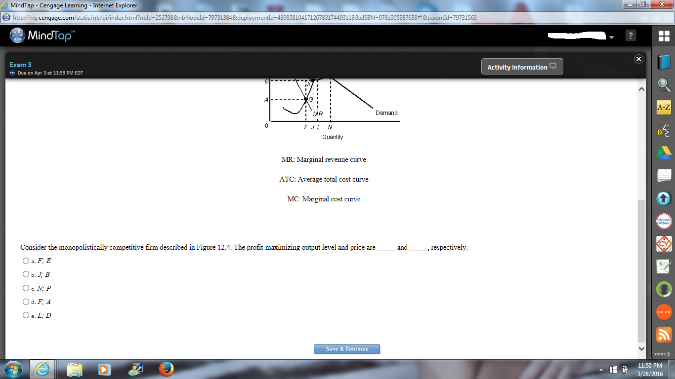 Solved The Figure Given Below Shows The Revenue And Cost Chegg