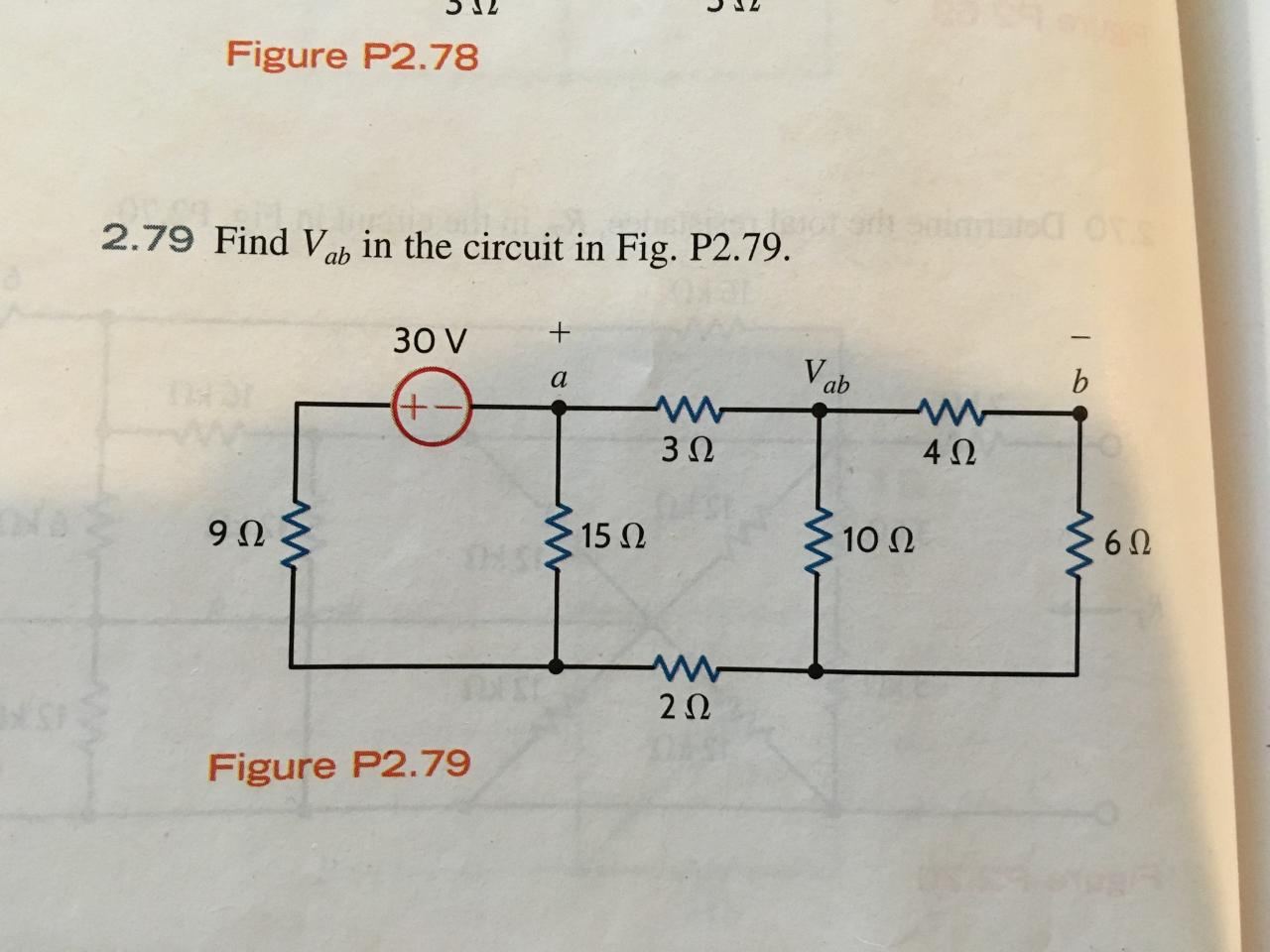 Solved Find V Ab In The Circuit In Fig P Chegg