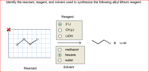 Solved Identify The Reactant Reagent And Solvent Used To Chegg