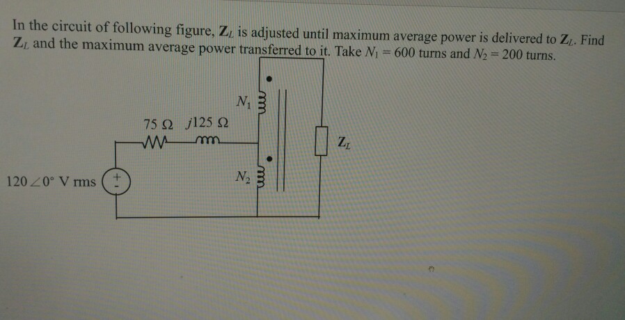 Solved In The Circuit Of Following Figure Z Is Adjusted Chegg