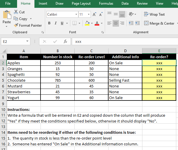 Solved File Home Insert Draw Page Layout Formulas Data Chegg