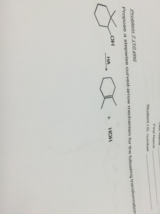 Solved Propose A Stepwise Curved Arrow Mechanism For The Chegg