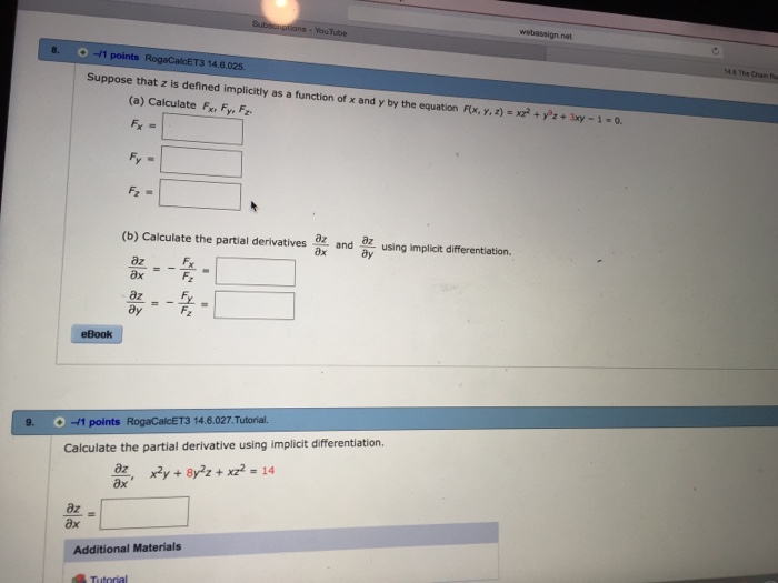 Solved Suppose That Z Is Defined Implicitly As A Function Of Chegg 19206 Hot Sex Picture 7657