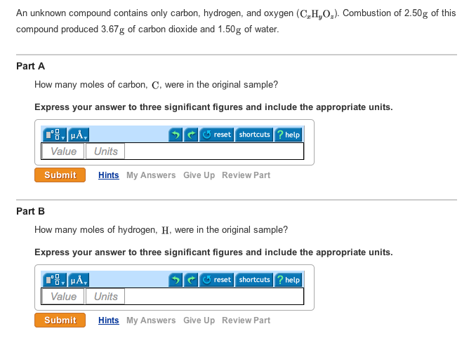 Solved An Unknown Compound Contains Only Carbon Hydrogen Chegg