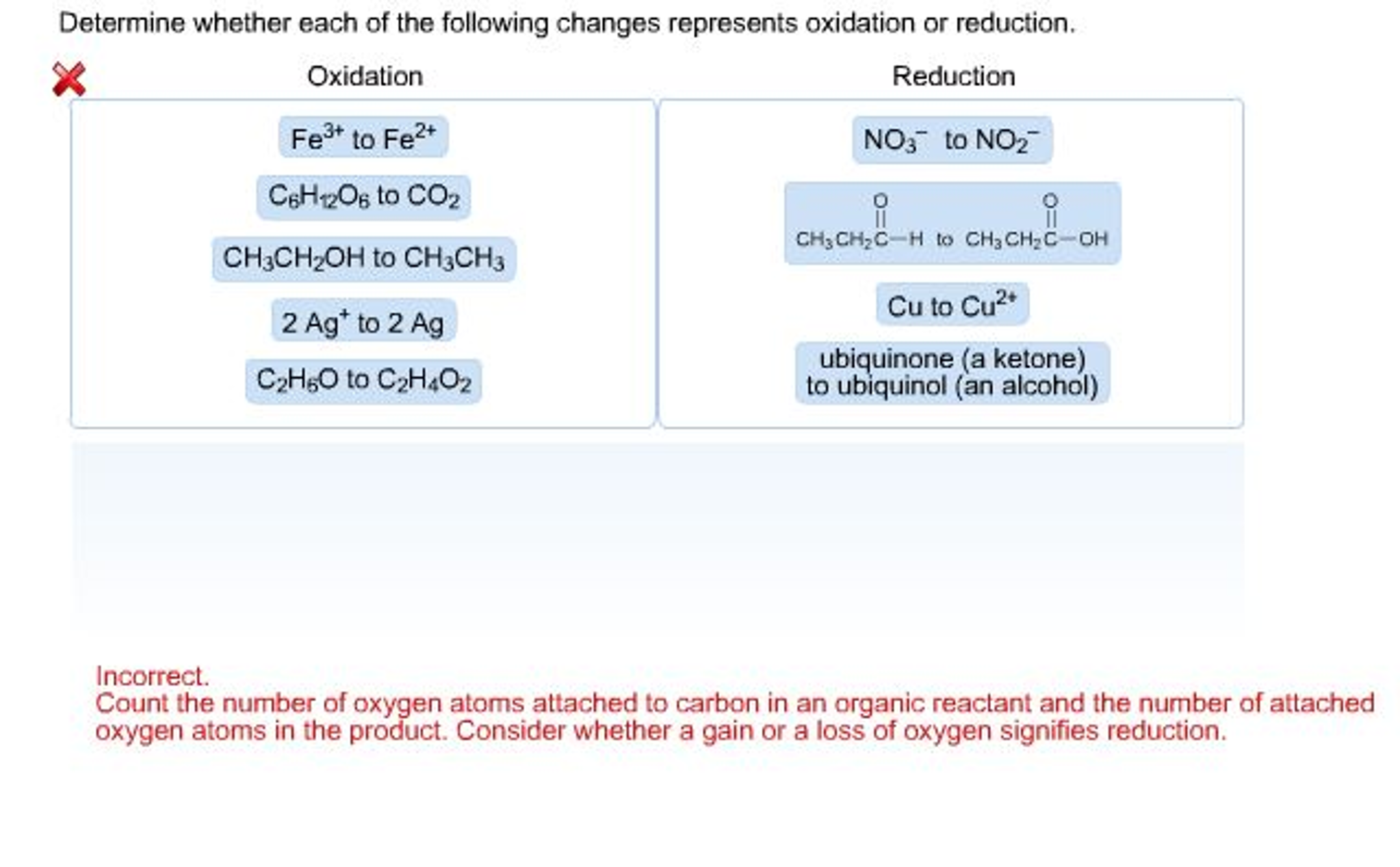 Solved Determine Whether Each Of The Following Changes Chegg