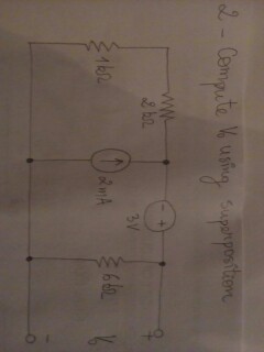 Solved Compute V0 Using Superposition Chegg