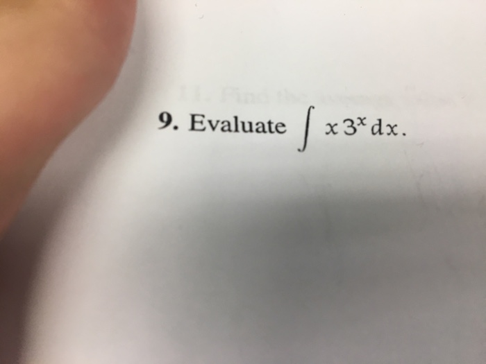 Solved Evaluate Integral X 3 X Dx Chegg