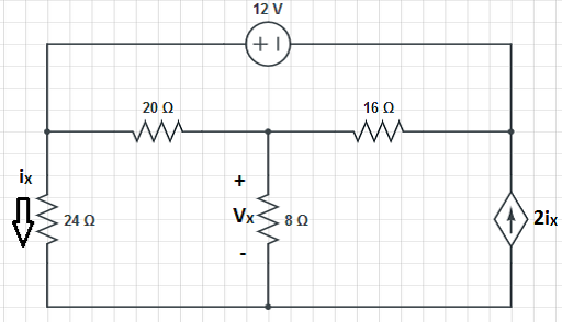 Solved Use The Mesh Current Method To Find The Value Of VX Chegg