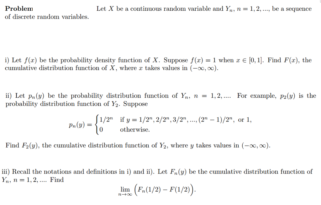 Solved Problem Of Discrete Random Variables Let X Be A Chegg