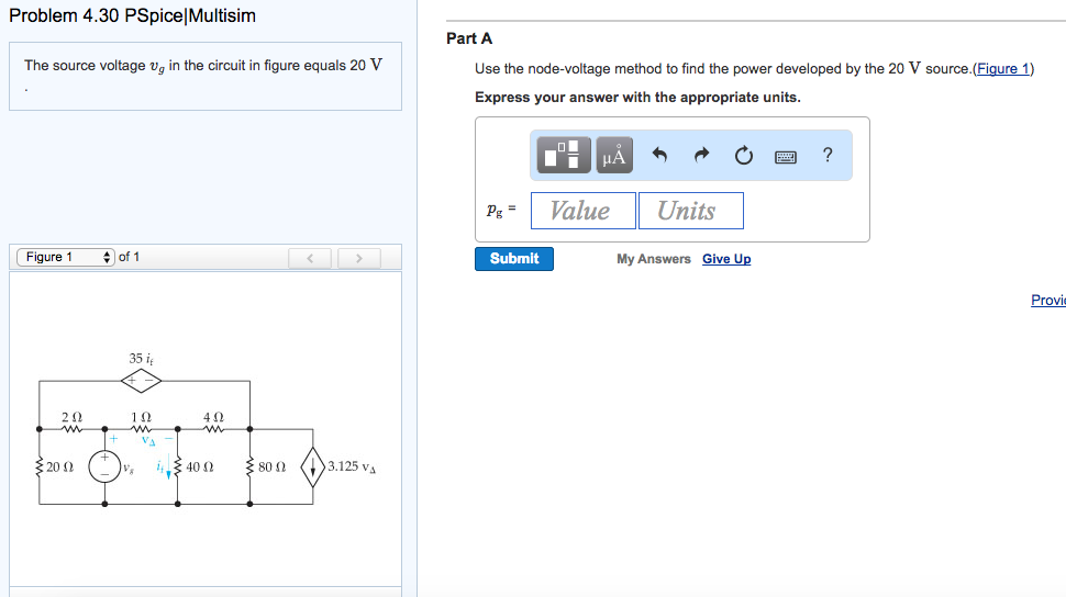 Solved The Source Voltage V G In The Circuit In Figure Chegg