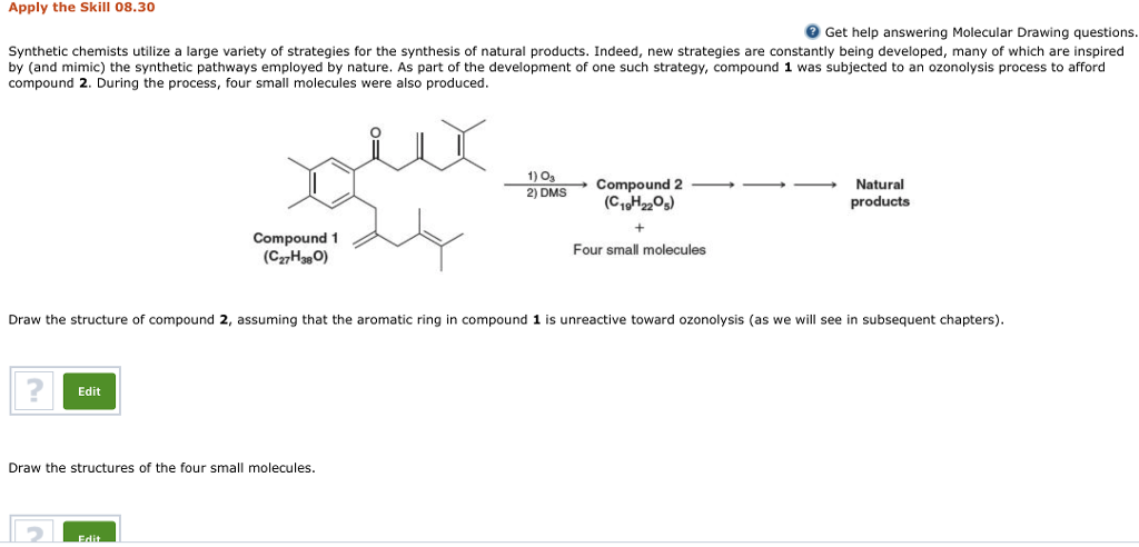 Solved Apply The Skill 08 30 Get Help Answering Molecular Chegg