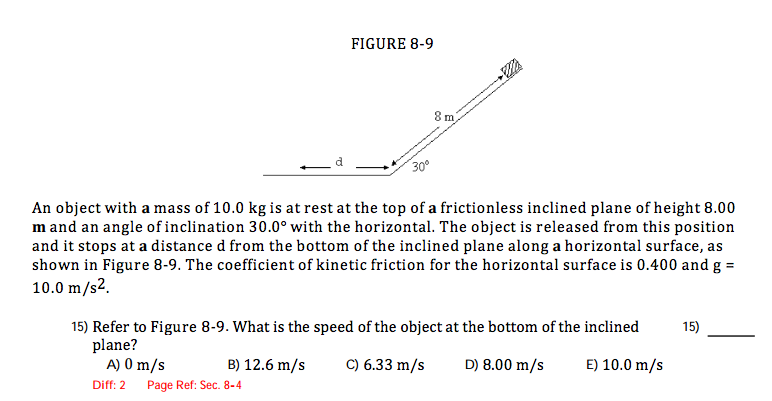 Solved An Object With A Mass Of Kg Is At Rest At The Chegg