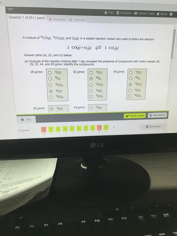 Solved Print Calculator Periodic Table Ebook 0 Question 1 Of Chegg