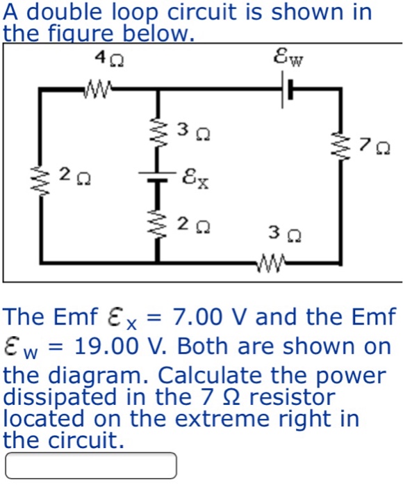 Solved The Emf Epsilon X V And The Emf Epsilon W Chegg