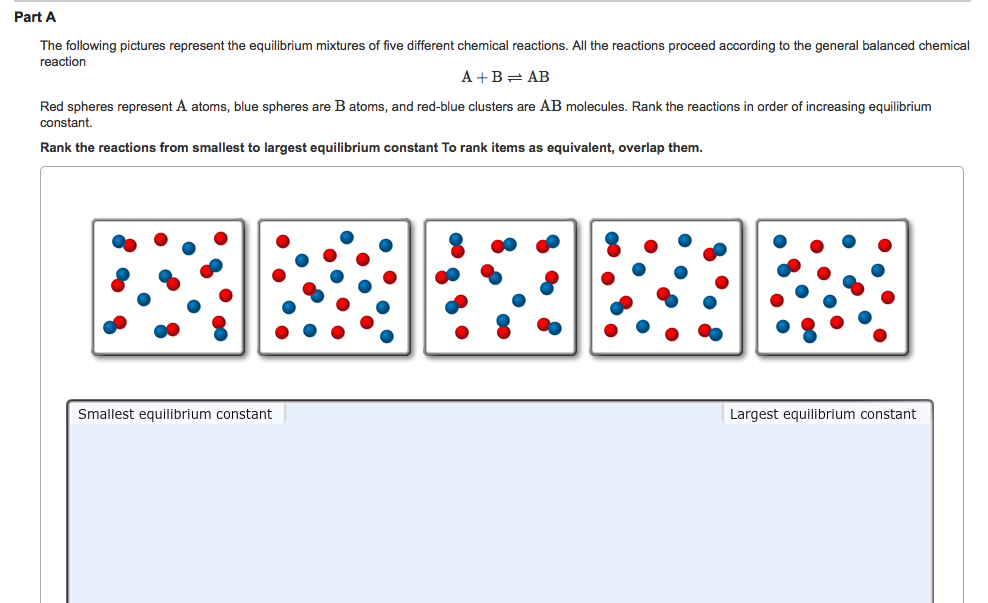 Solved The Following Pictures Represent The Equilibrium Chegg