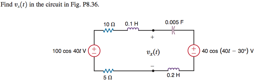 Solved Find Vx T In The Circuit In Fig P Chegg