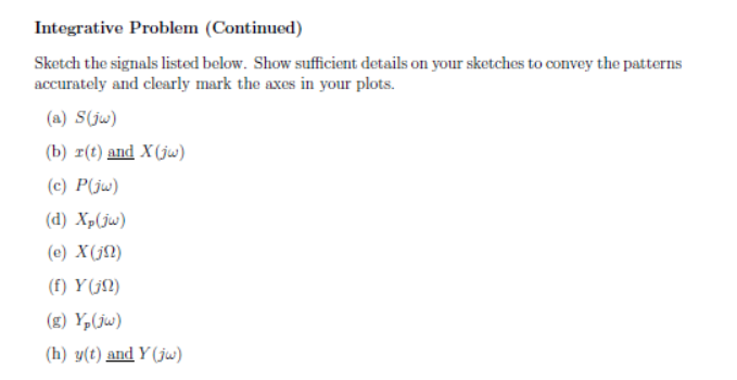 Solved Consider The System Shown Below The Signals Involved Chegg