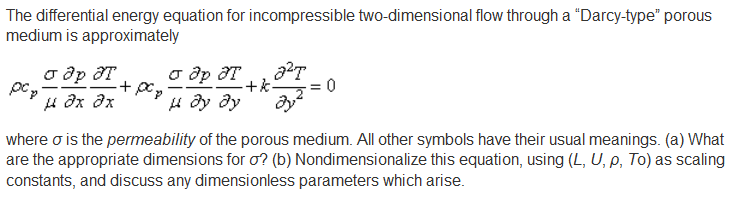 Differential Energy Equation