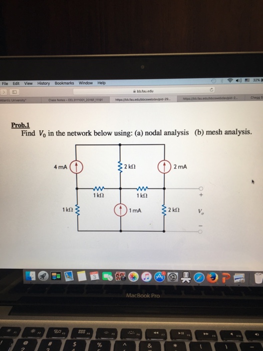 Solved Find V 0 In The Network Below Using Nodal Analysis Chegg