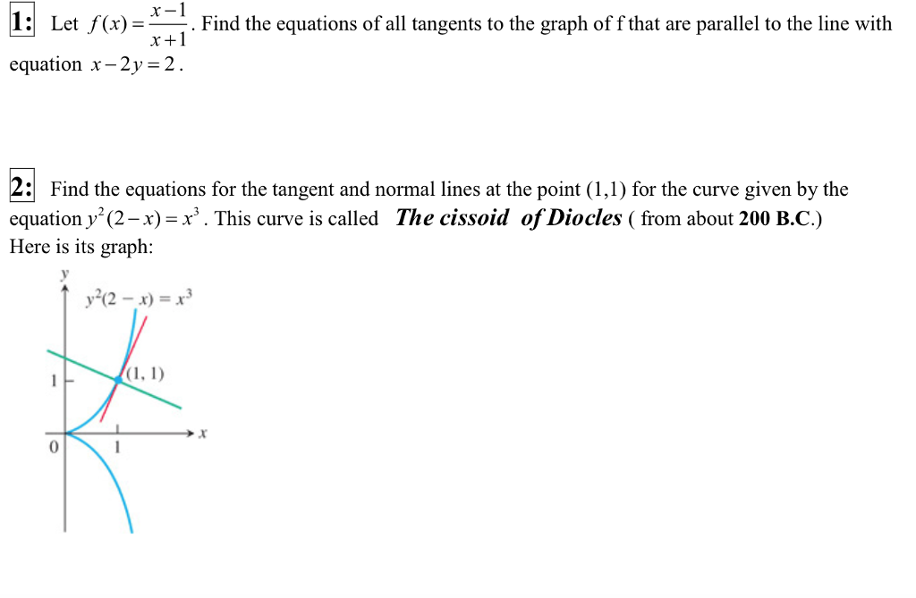 Solved Let F X X X Find The Equations Of All Chegg