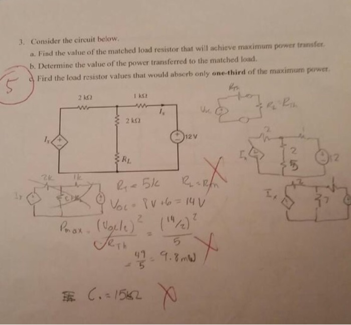 Solved Consider The Circuit Below Find The Value Of The Chegg