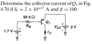 Solved Determine The Collector Current Of Q1 In Fig 4 70 If Chegg