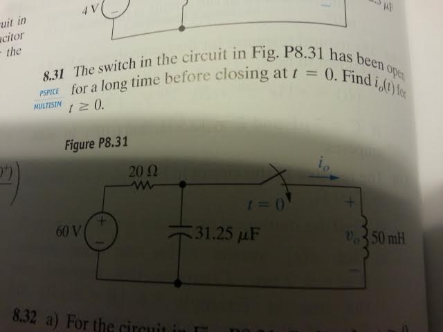 The Switch In The Circuit In Fig P Has Been Open Chegg