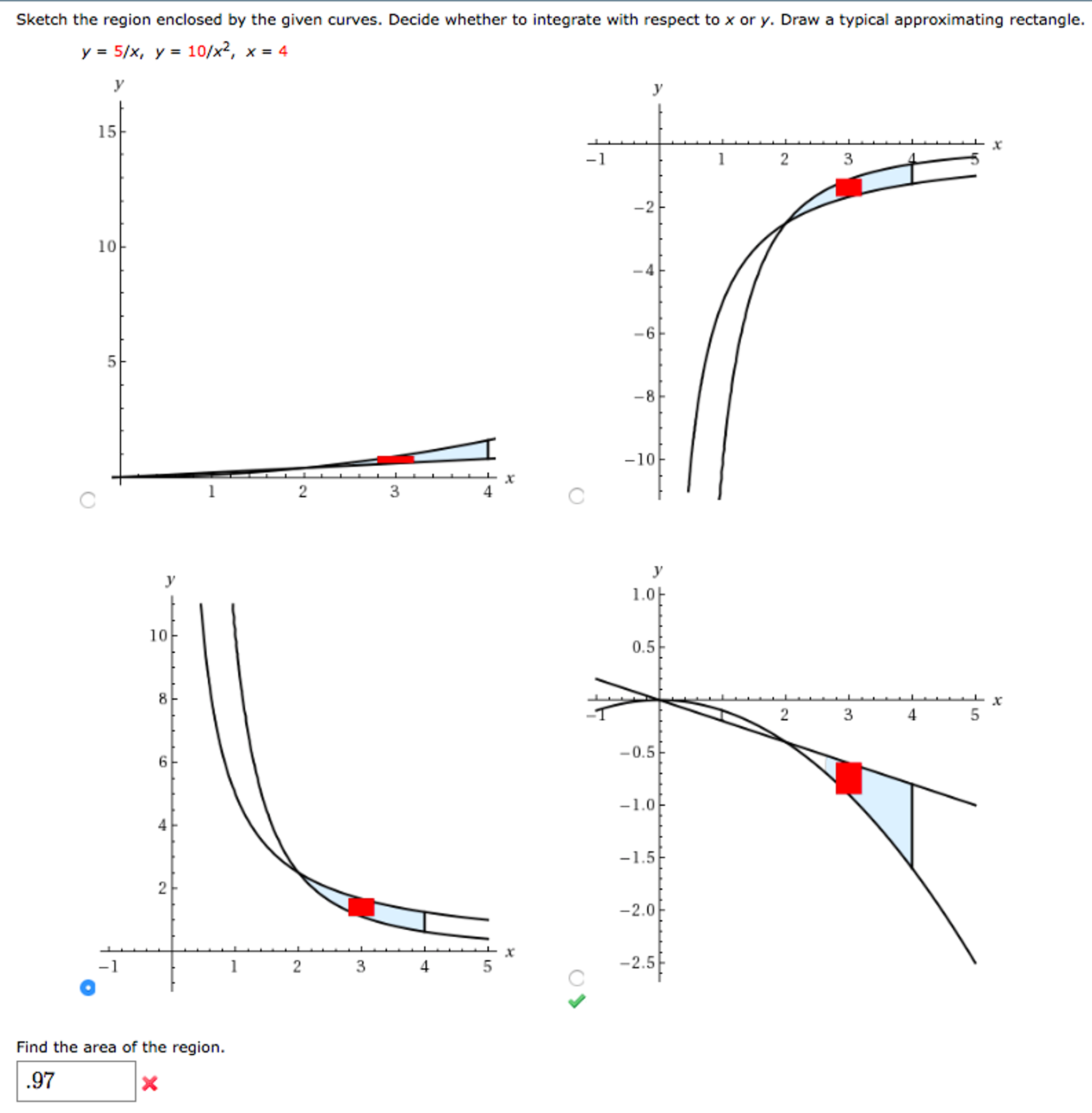 Solved Sketch The Region Enclosed By The Given Curves Chegg