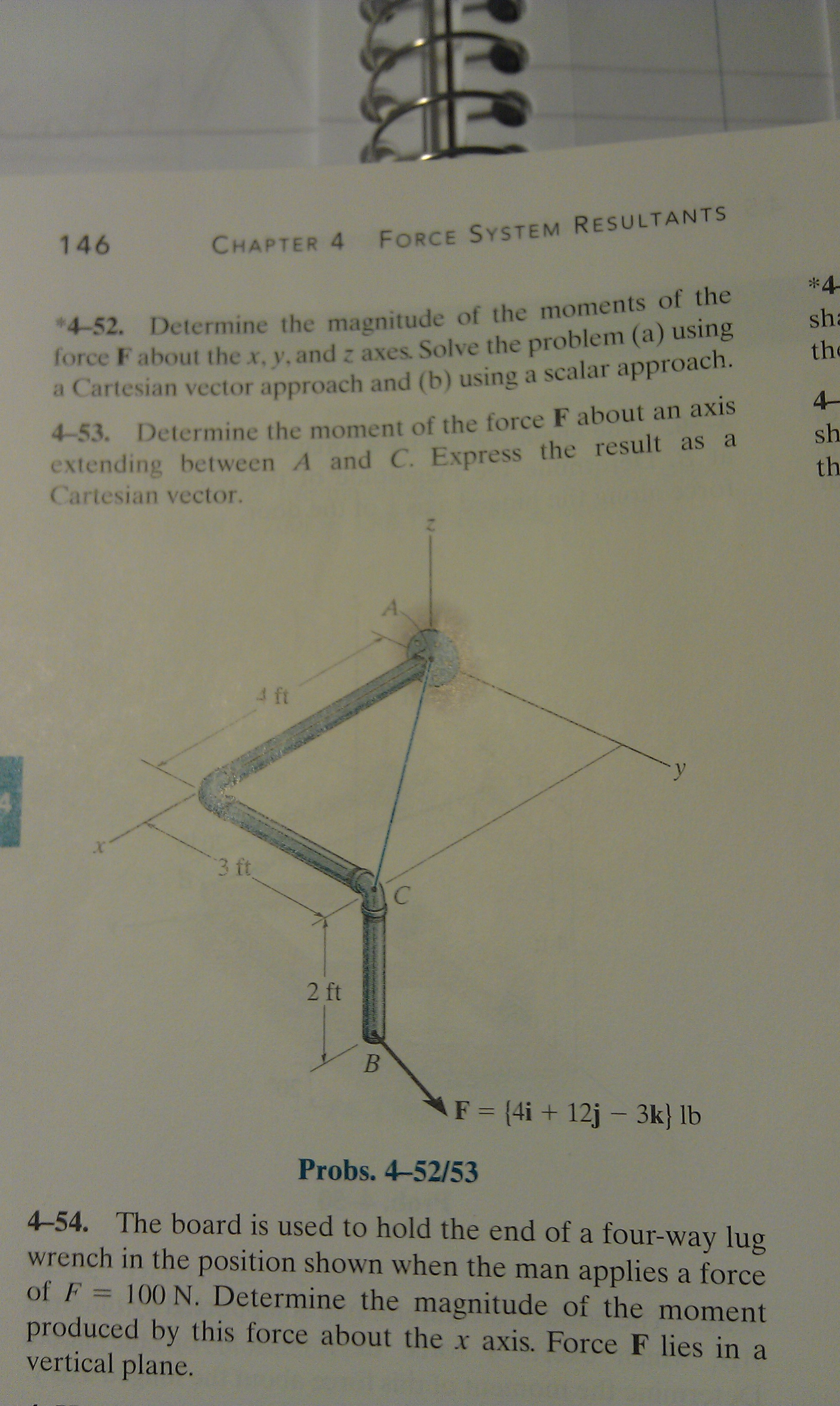 Solved Determine The Magnitude Of The Moments Of The Force F Chegg