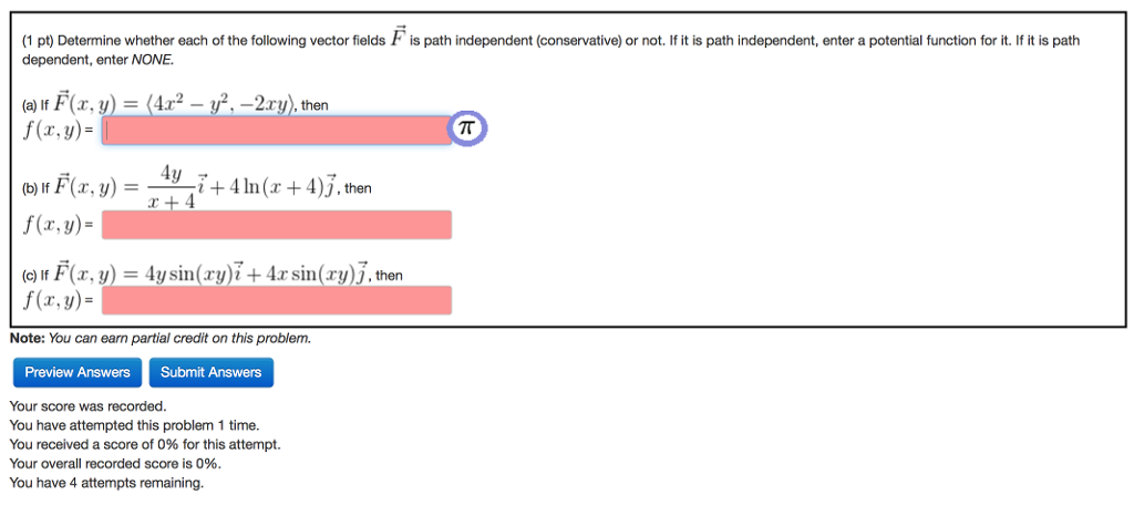 Solved Determine Whether Each Of The Following Vector Fields Chegg