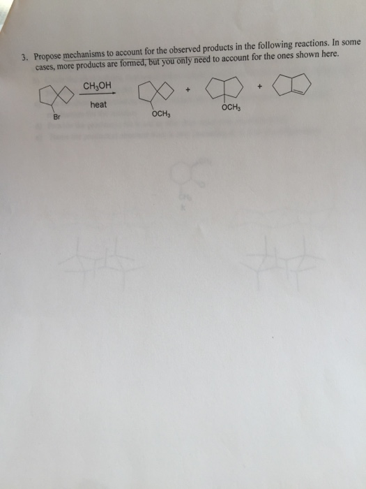 Solved Propose Mechanism To Account For The Observed Chegg