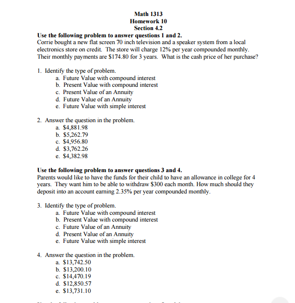 Solved Use The Following Problem To Answer Questions 1 And Chegg