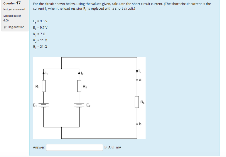 Solved For The Circuit Shown Below Using The Values Given Chegg