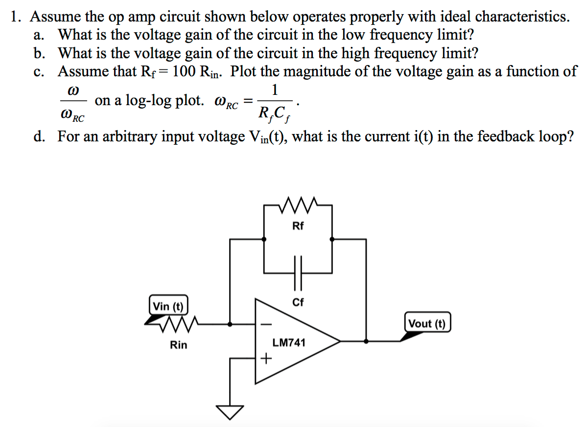 Solved Assume The Op Circuit Shown Below Operates Chegg