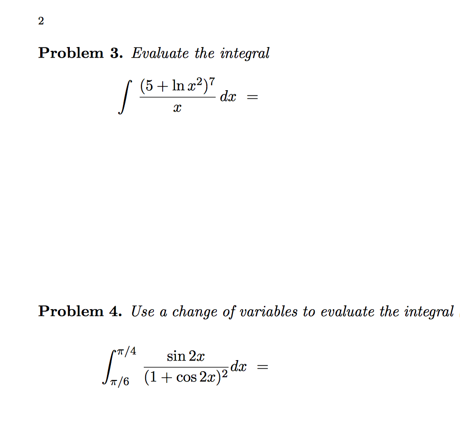 Solved Evaluate The Integral Integral Ln X X Dx Chegg