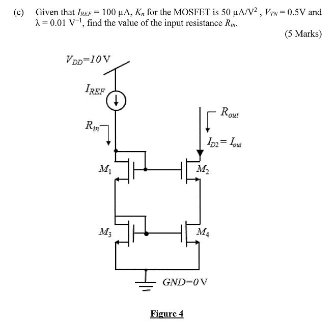 Solved MOSFET Cascode Current Mirror Shown In Figure Have 50 OFF