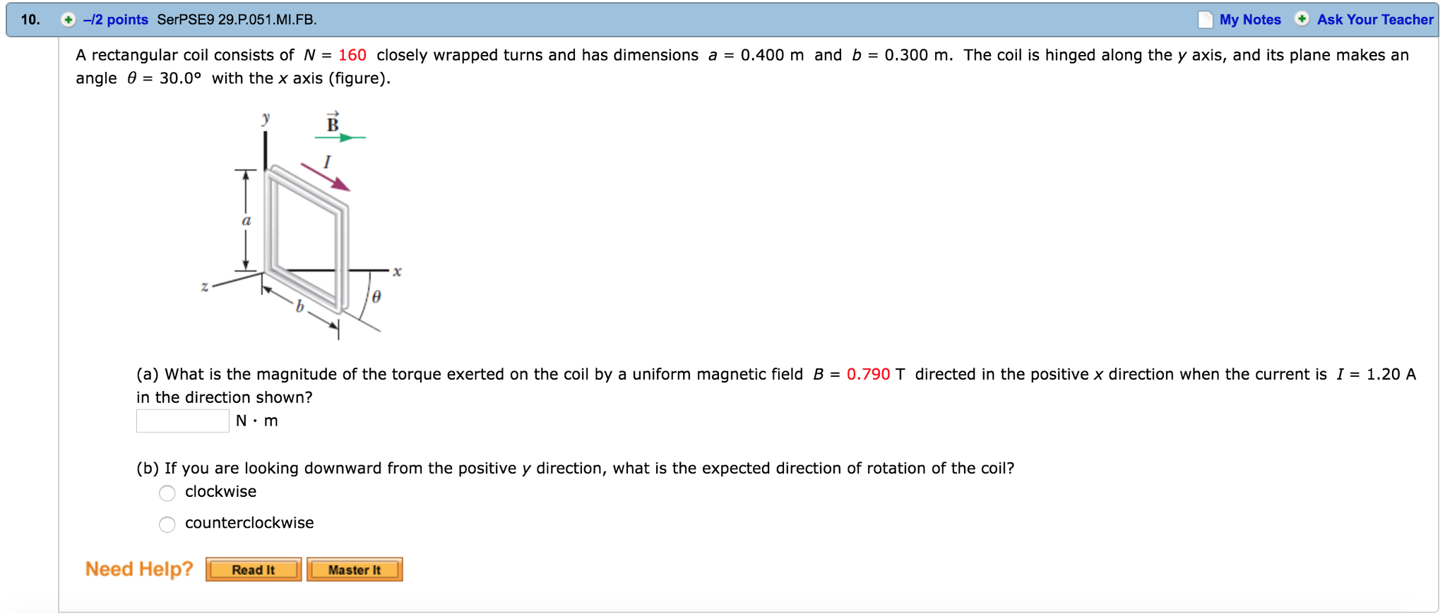 Solved A Rectangular Coil Consists Of N 160 Closely Chegg